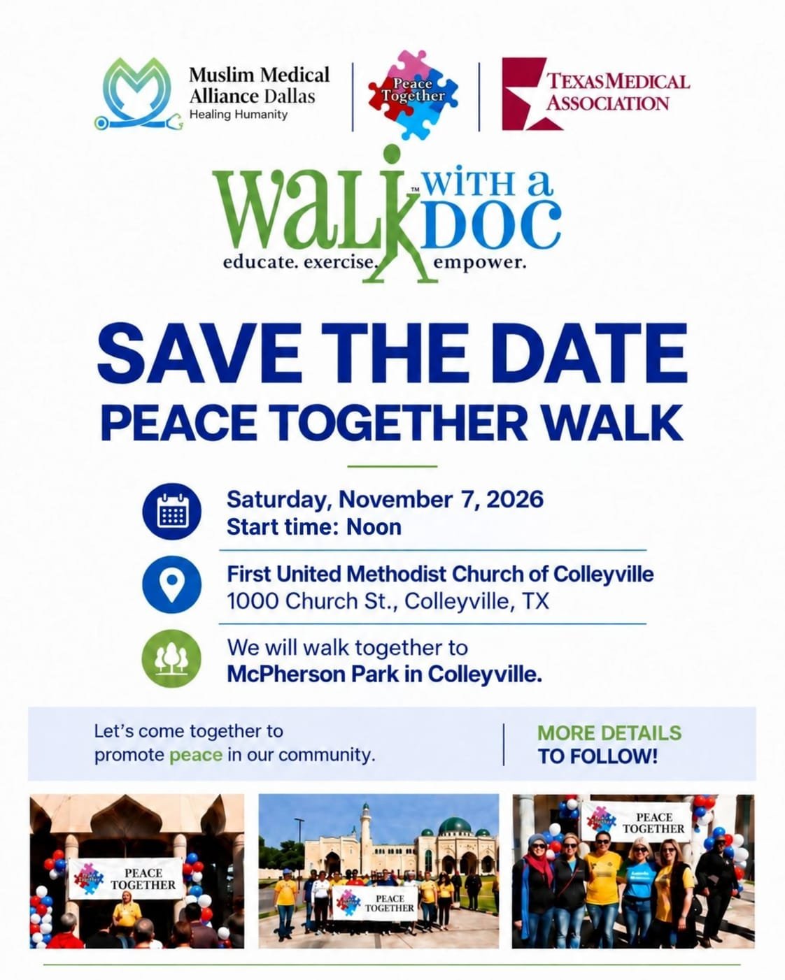 Peace Together with WWAD flyer